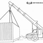 Free Kids Colouring Page Franna Mobile Crane AT20 Download