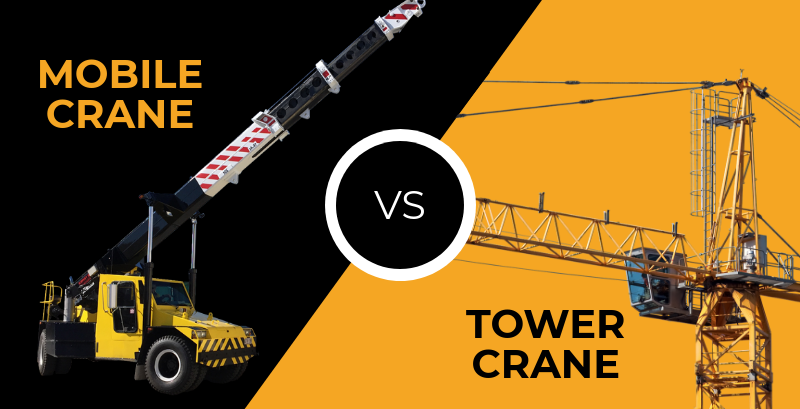 mobile cranes vs tower cranes