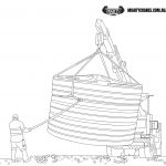 Free Mobile Crane Taxiing Water Tank Coloring Page Free Downloadable PDF