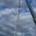 city crane assisting in boat yard brisbane qld