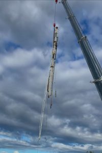 city crane assisting in boat yard brisbane qld