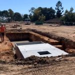 concrete tank installation crane hire brisbane qld