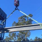 crane hire for beam installation during house build brisbane qld crane hire for beam installation during house build brisbane qld