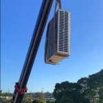 crane lift for hvac installation brisbane qld