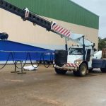 dual franna crane hire for gantry crane installation brisbane qld