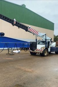 dual franna crane hire for gantry crane installation brisbane qld