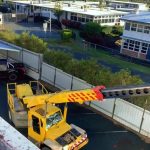 franna crane hire assisting hvac aircon installation brisbane qld