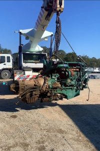 franna crane taxiing engine brisbane qld