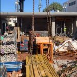 scaffolding and building supports lift during build brisbane qld