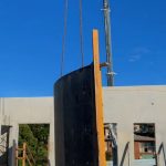 slewing crane hire for panel erection and formwork brisbane qld