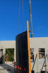 slewing crane hire for panel erection and formwork brisbane qld