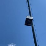slewing crane lifting building materials brisbane qld