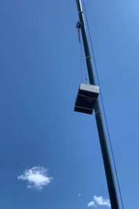 slewing crane lifting building materials brisbane qld