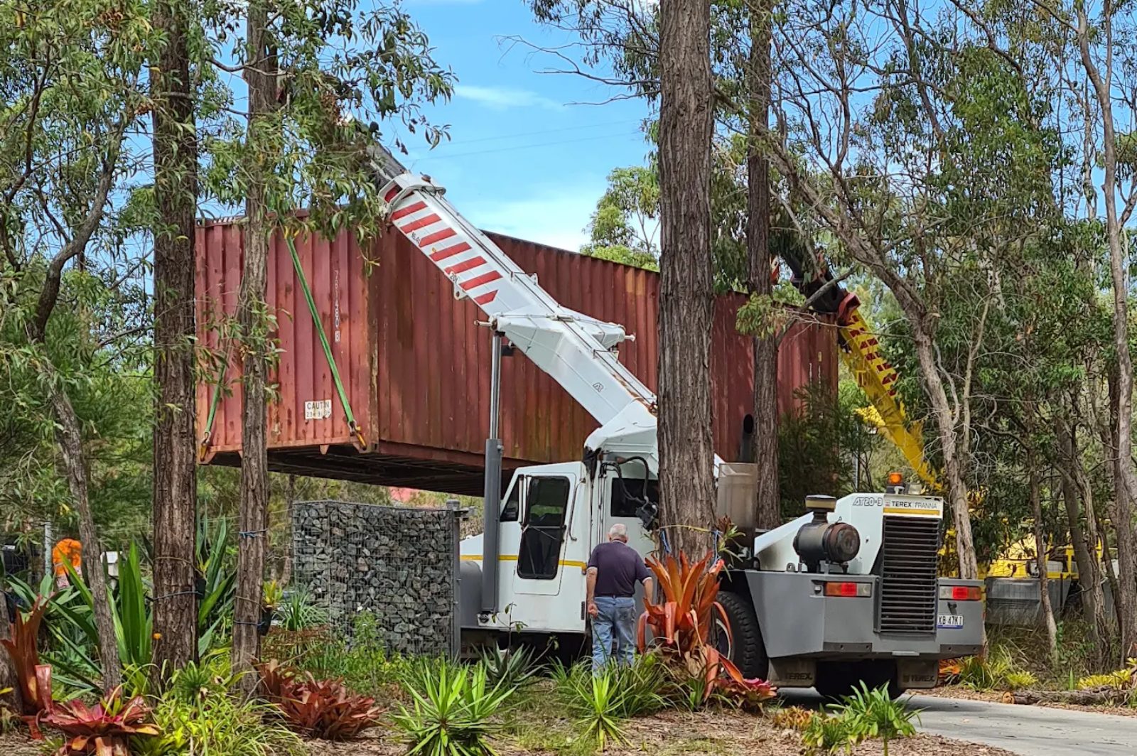 Moving A Shipping Container on Property In Brisbane